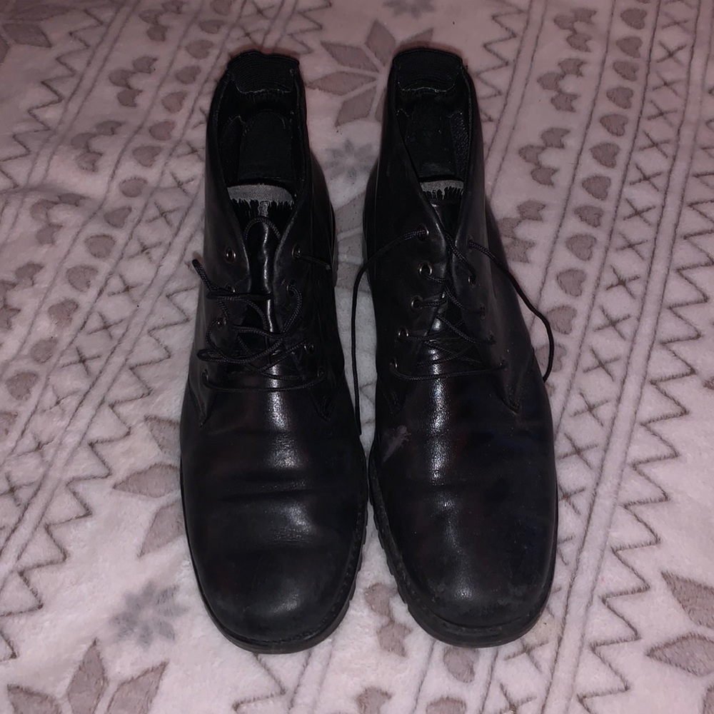 black dress shoe
